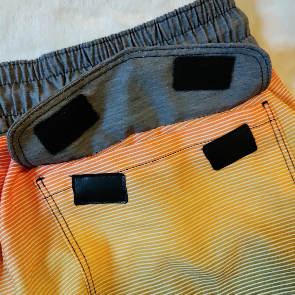 Hurley S swim trunks volley short gray orange NWT - Picture 7 of 11
